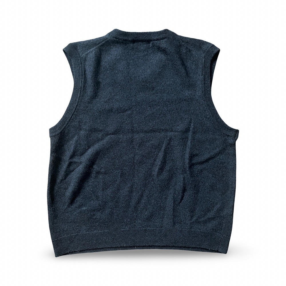 Hart Schaffner Marx Men's Blue Merino Wool Pullover Sweater Vest Size L / XL - Picture 2 of 6